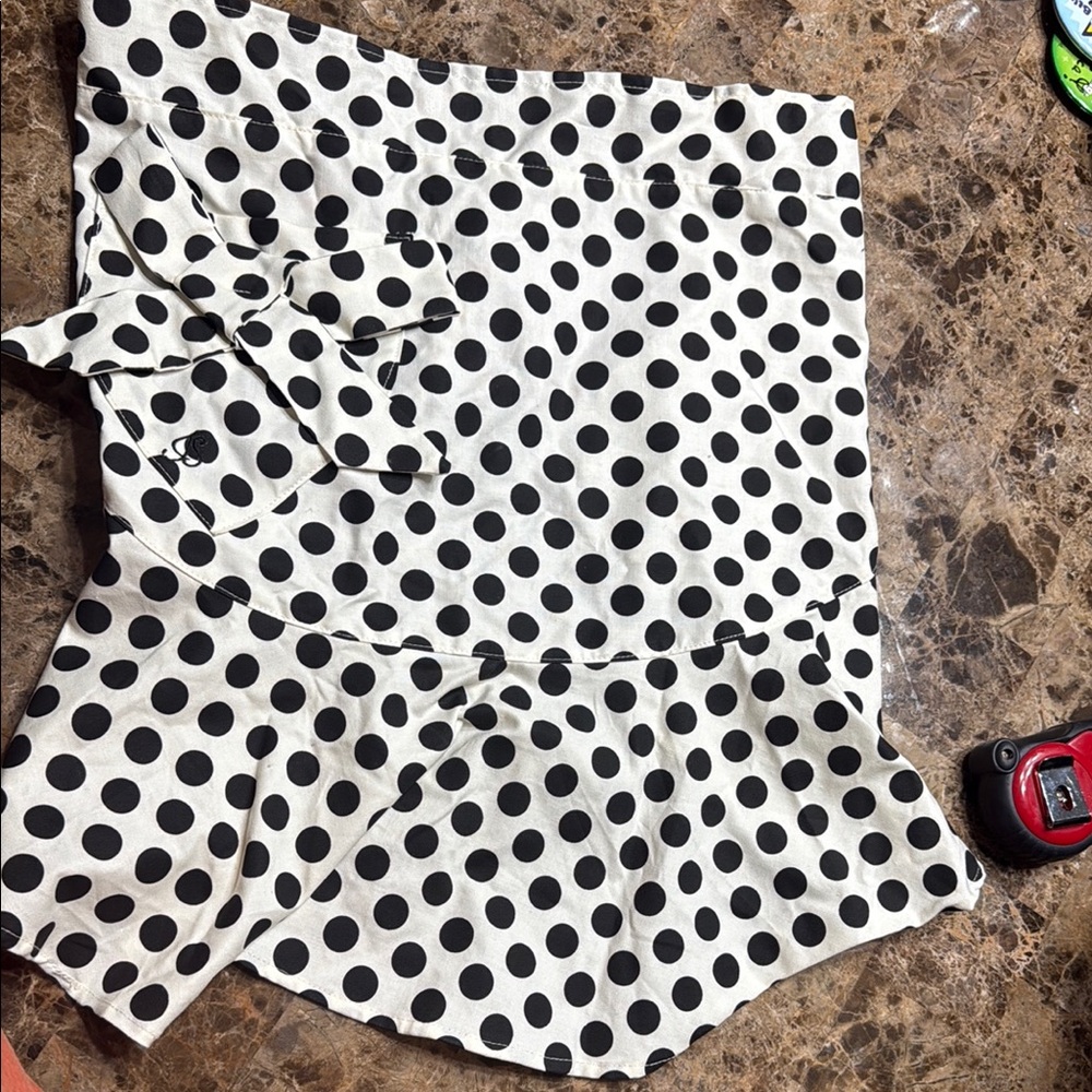 Polka Dot Skirt with Bow